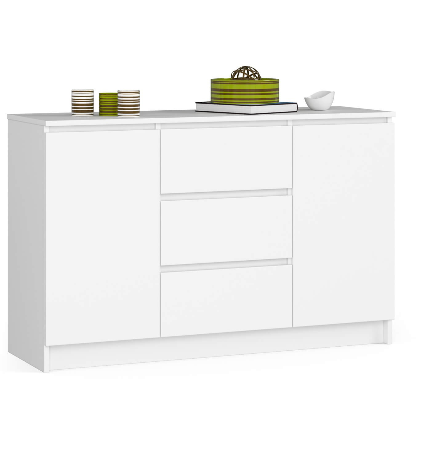 Komoda AKORD K016 Biała 120 cm Biały mat 120x40x77 cm