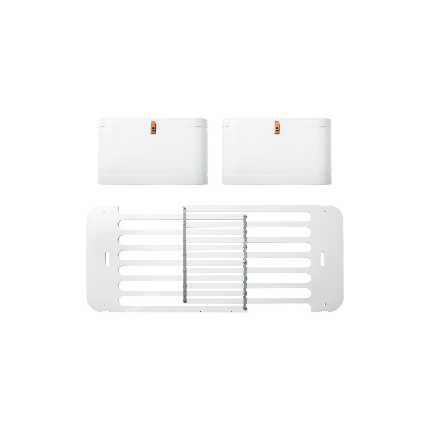 Wood Mini  søskende kit (till&aelig;g til Mini  tremmeseng inkl. junior kit, hvid/eg & hvid)