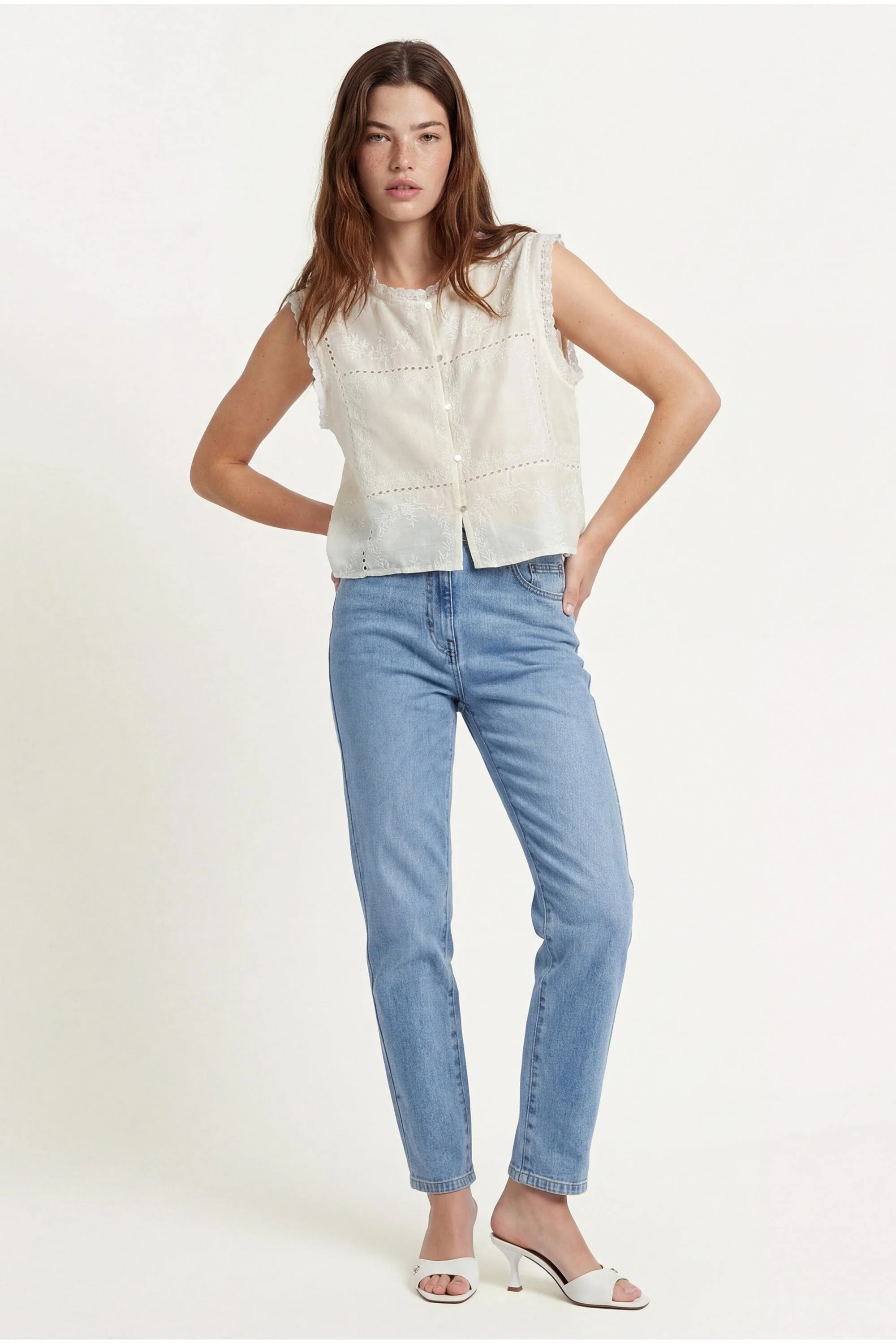BLOUSE - CRESTA - CREME
