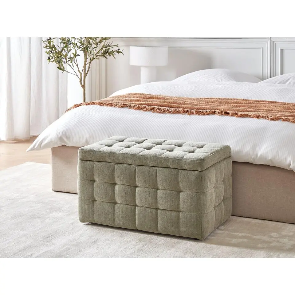 MICHIGAN - Ottomaan - Groen - Stof