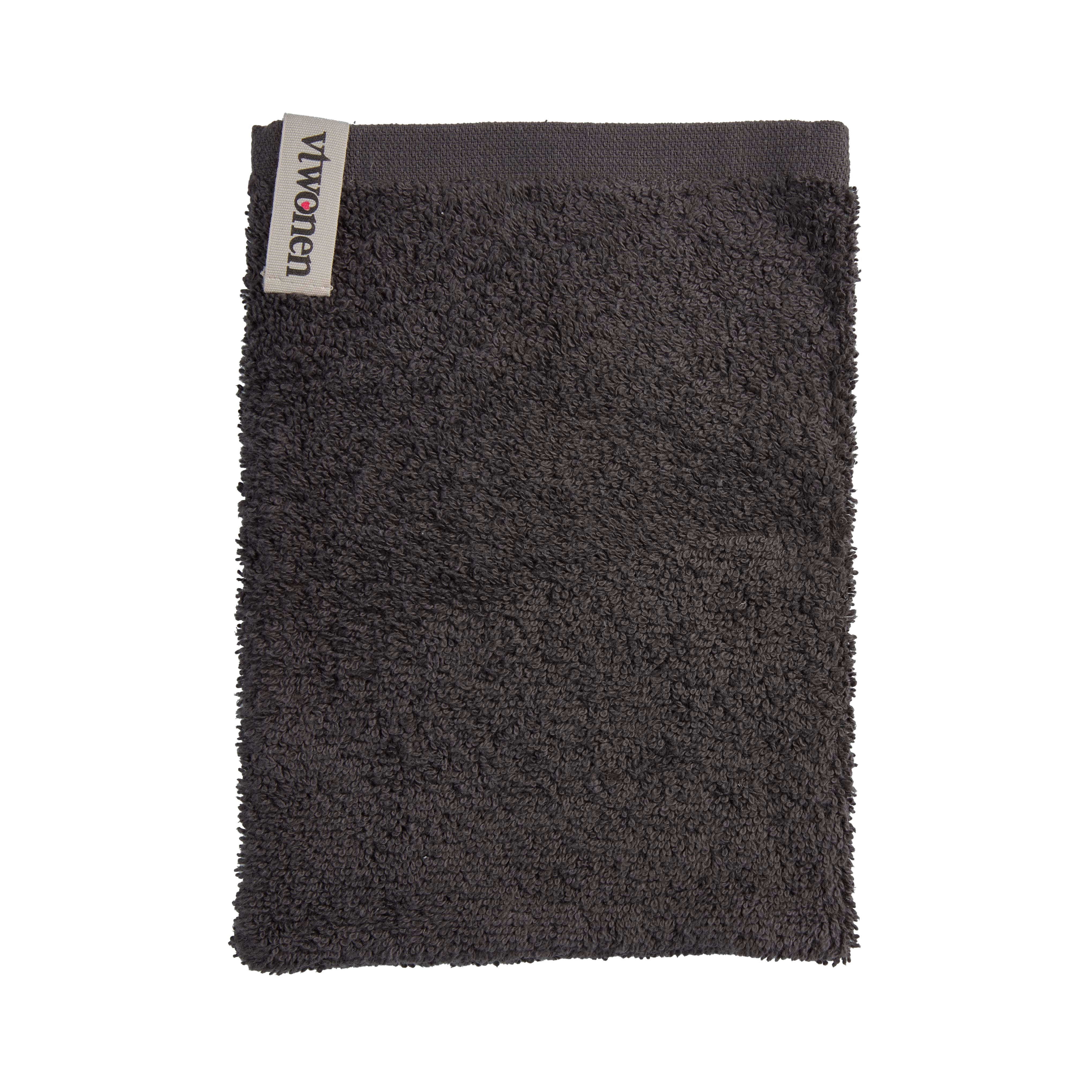 vtwonen washand Soft Embrace - 16x22 cm - antraciet