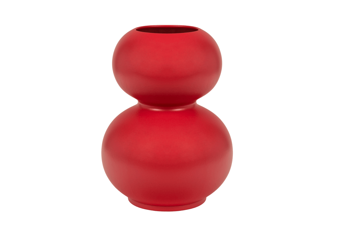 noo.ma TUGA Ceramic Vase - Poppy Red