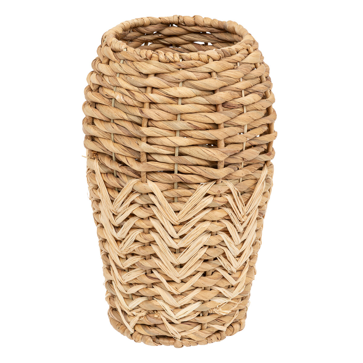 Round vase, Water hyacinth H.35 cm