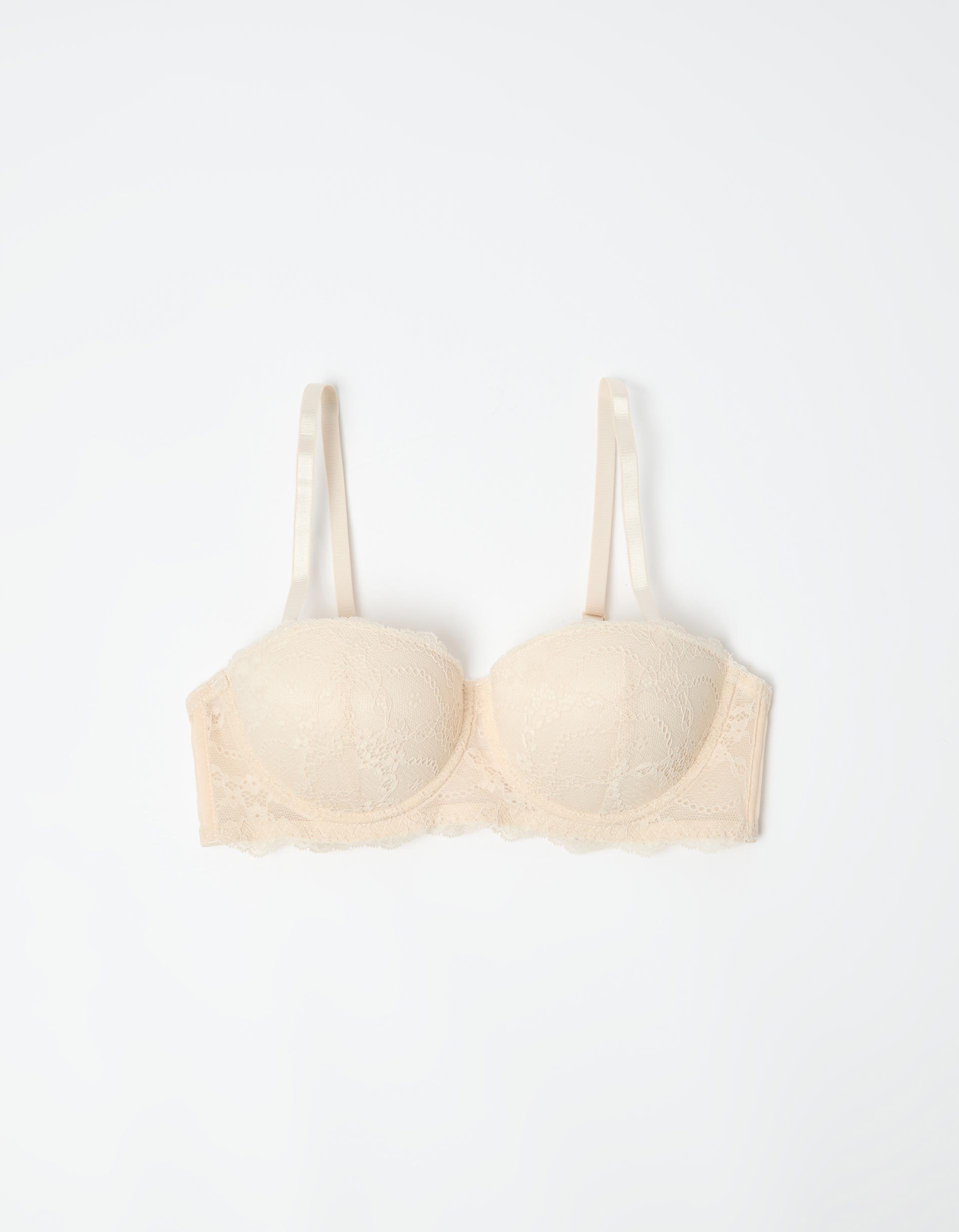Sutien com Alças Removíveis, Mulher, Bege Claro