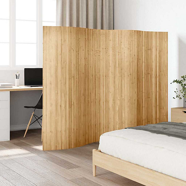 Cloison de séparation bambou largeur 250 cm hauteur 165 cm naturel vidaXL