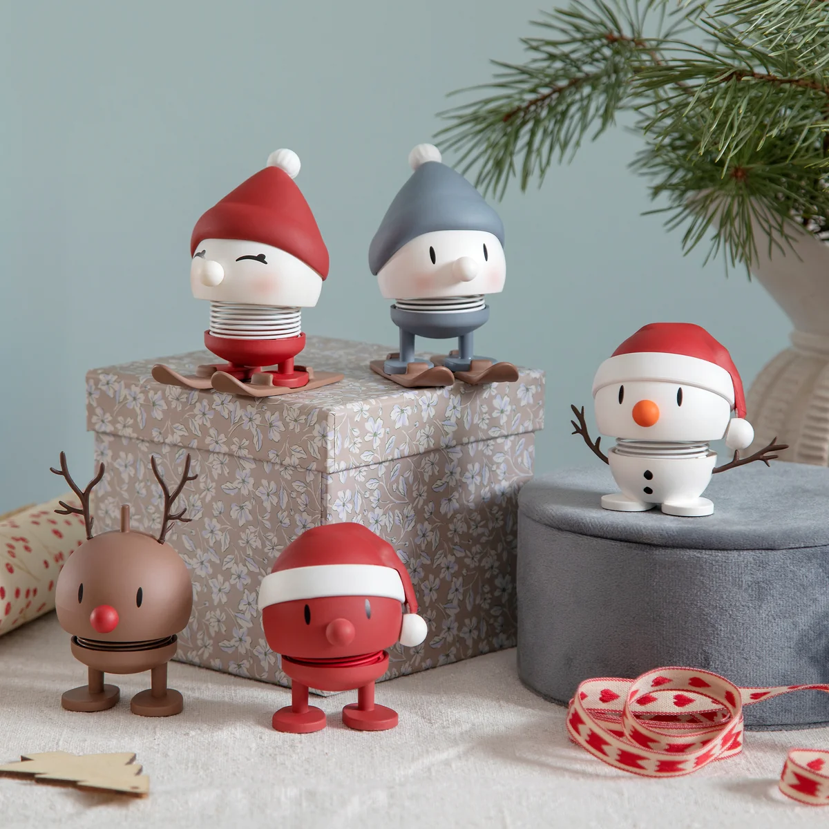 Hoptimist - Soft Santa Snowman small, weiß