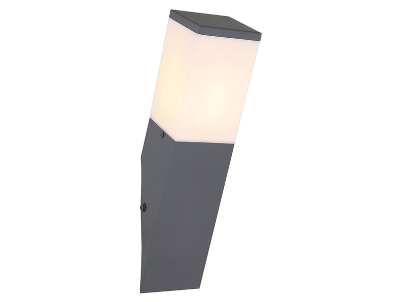 Kinkiet zewnętrzny Herii 33 cm stalowy szary
