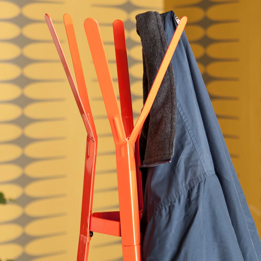 Brayden Orange Metal Hall Tree