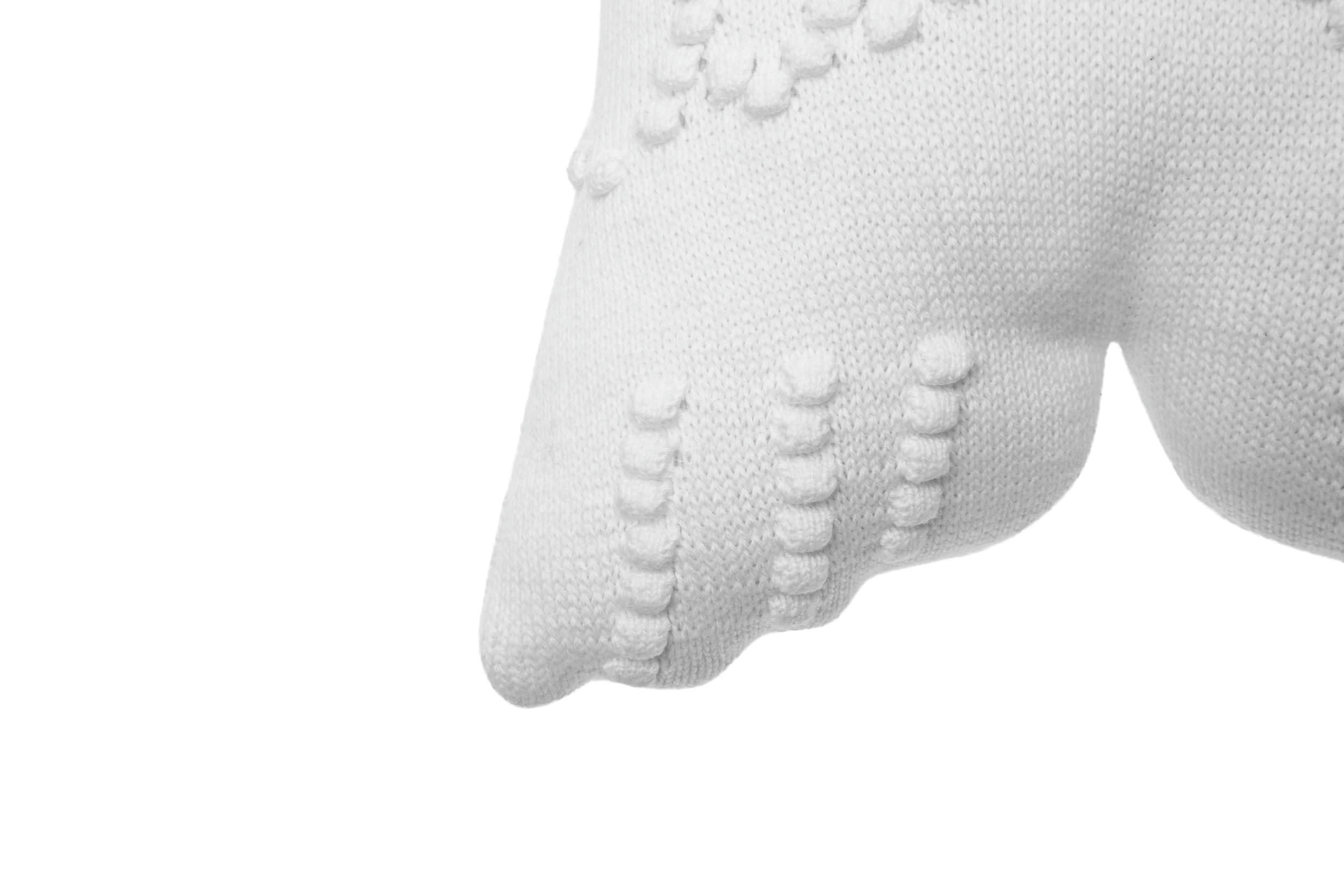 SHAPES - Coussin ailes en coton blanc 25x25
