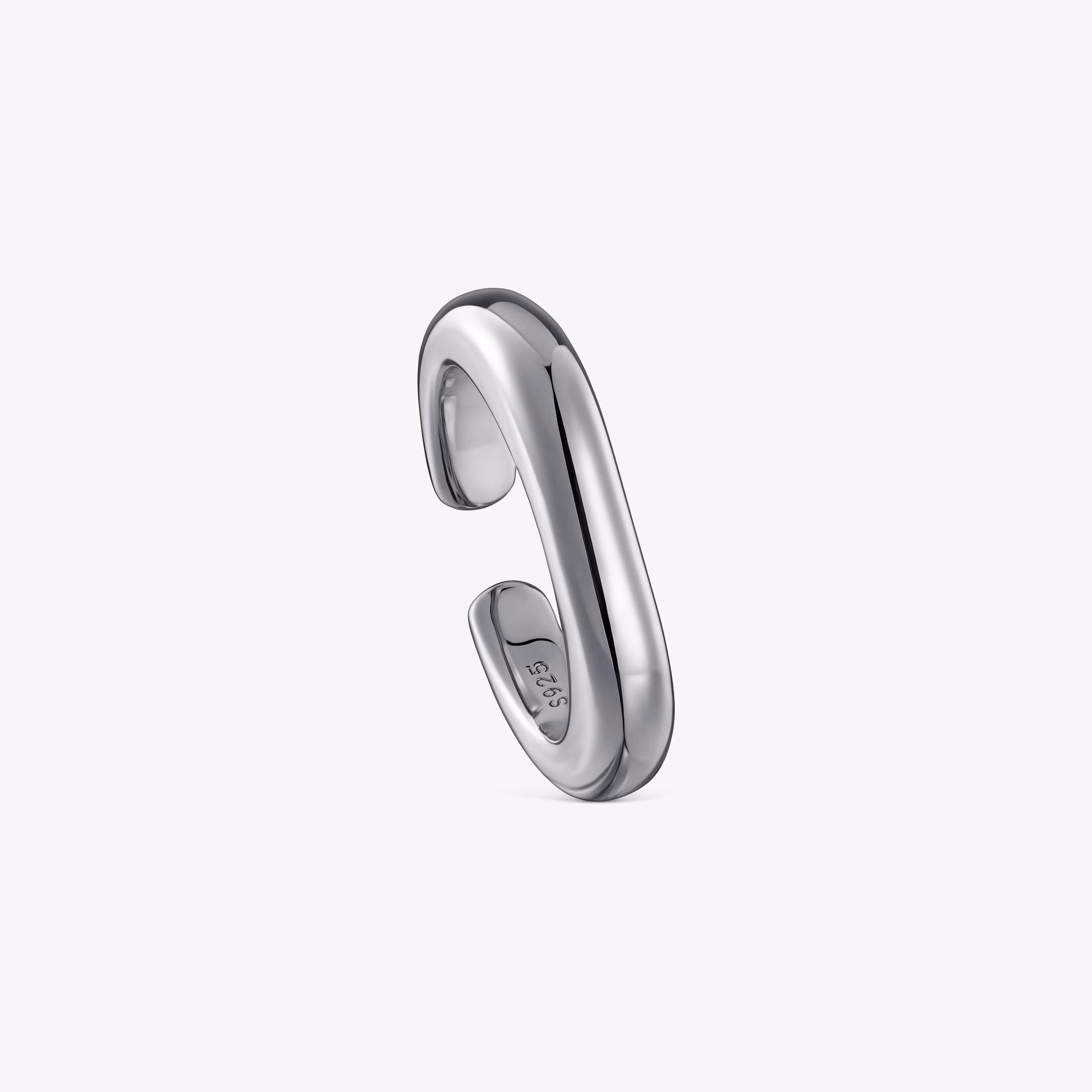 Anillo abierto de plata dark silver Line
