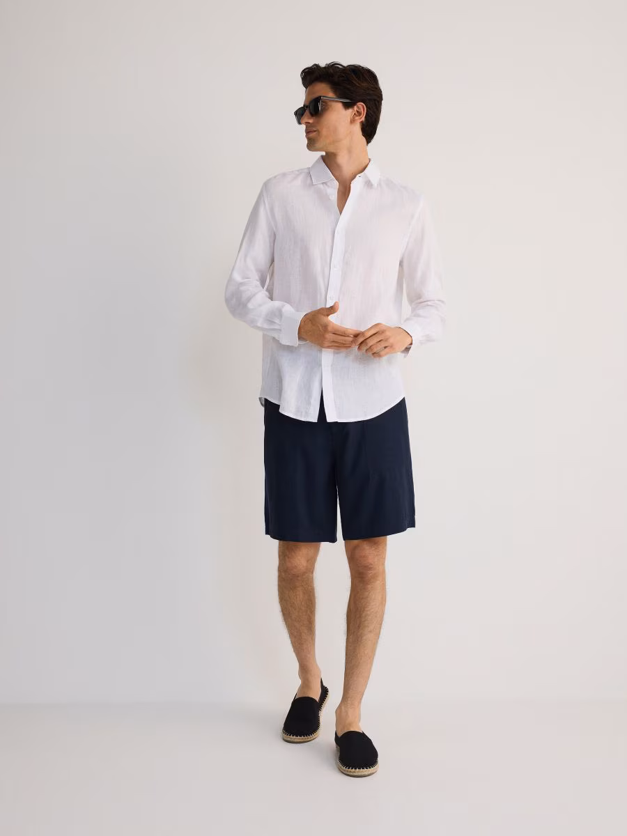 Regular Fit Linen Shirt