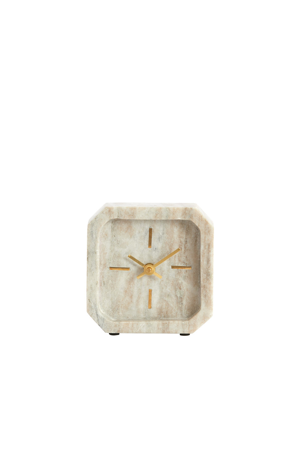 Light & Living klok PABLIA - 13x4x13 cm - bruin