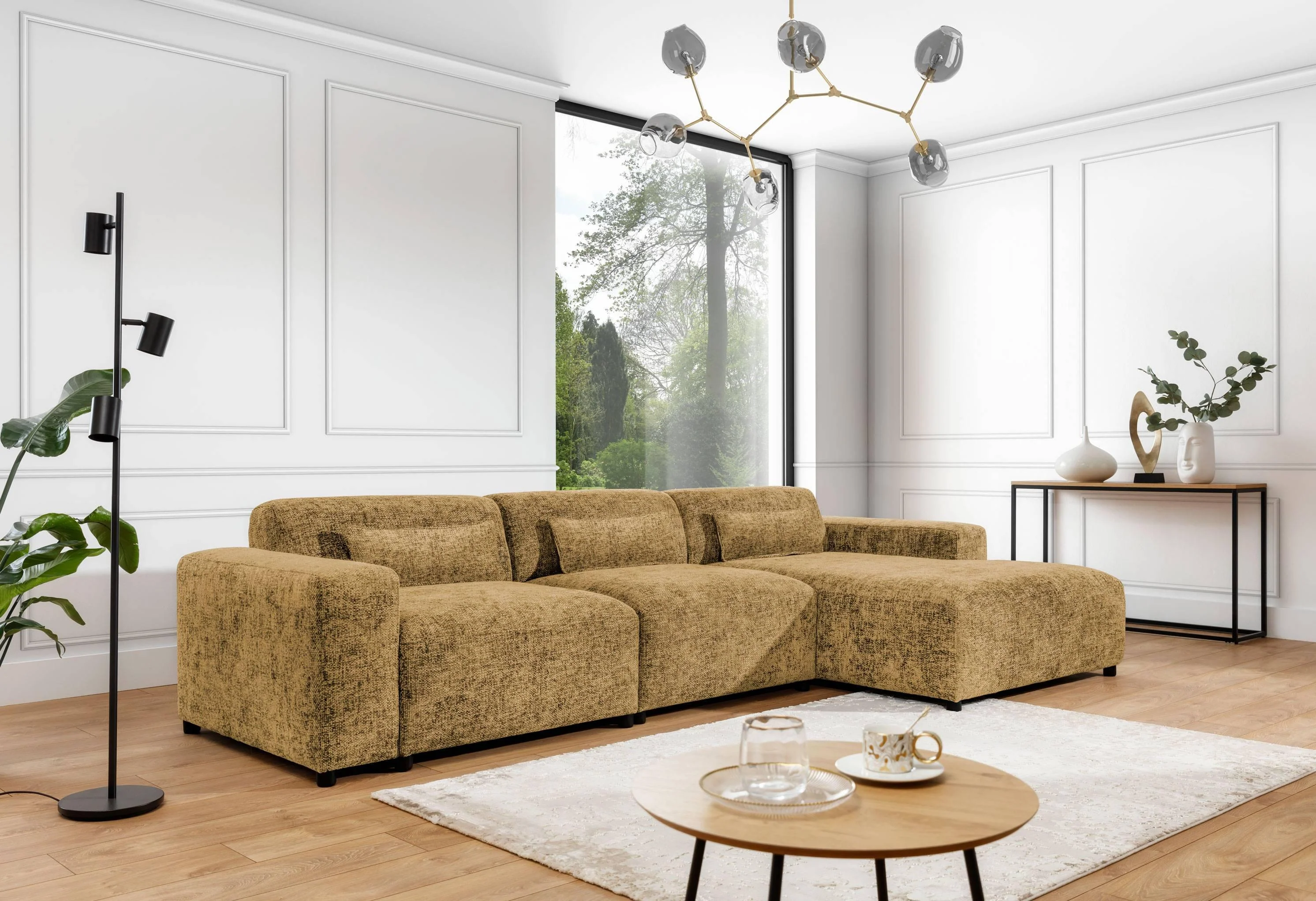 Hoekbank Rizza Big chenille rechts