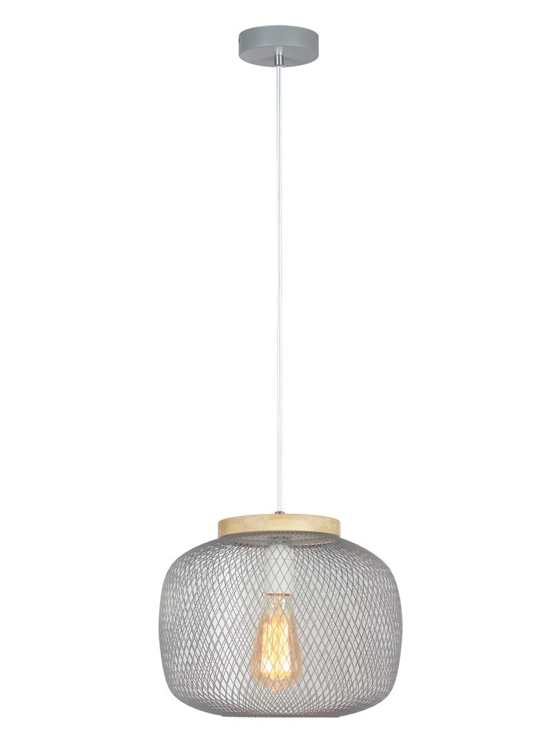 Lampa wisząca popielaty Rupert 1xE27x40W wym: 150x30x30 cm Rabalux