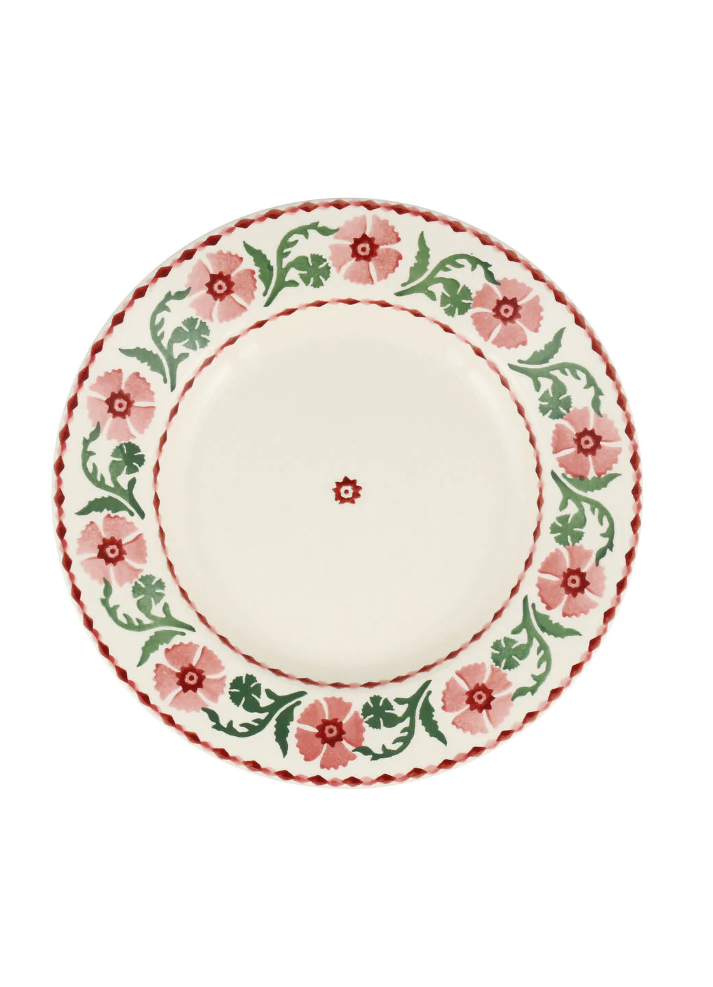 Pink Carnation Large Dinner Plate, 10.5 Inch