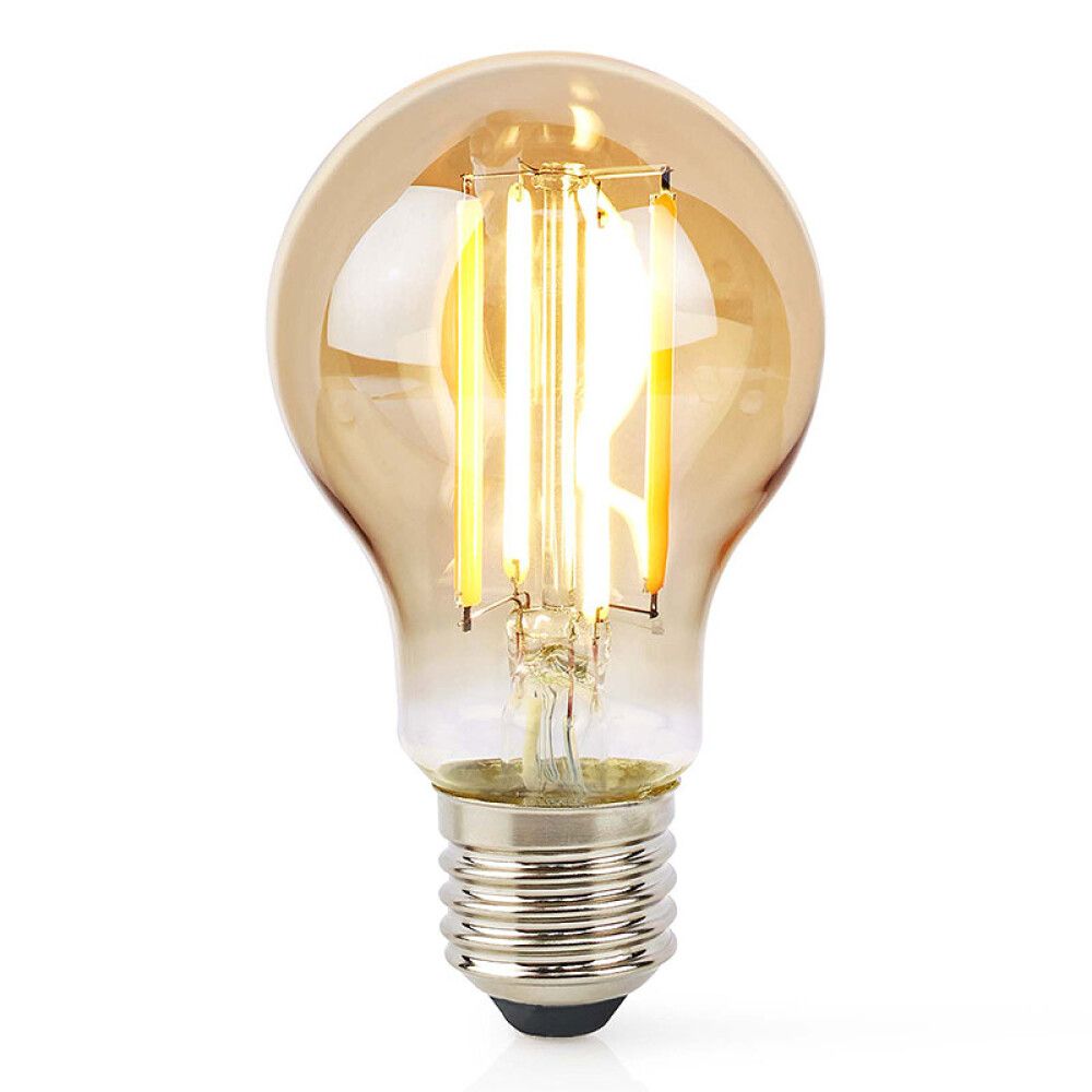 LYSPÆRE NEDIS WIFI SMART LED VARMHVIT FILAMENT E27 KLODE