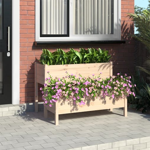 NNEVL Planter 110x84x75 cm Solid Wood Pine
