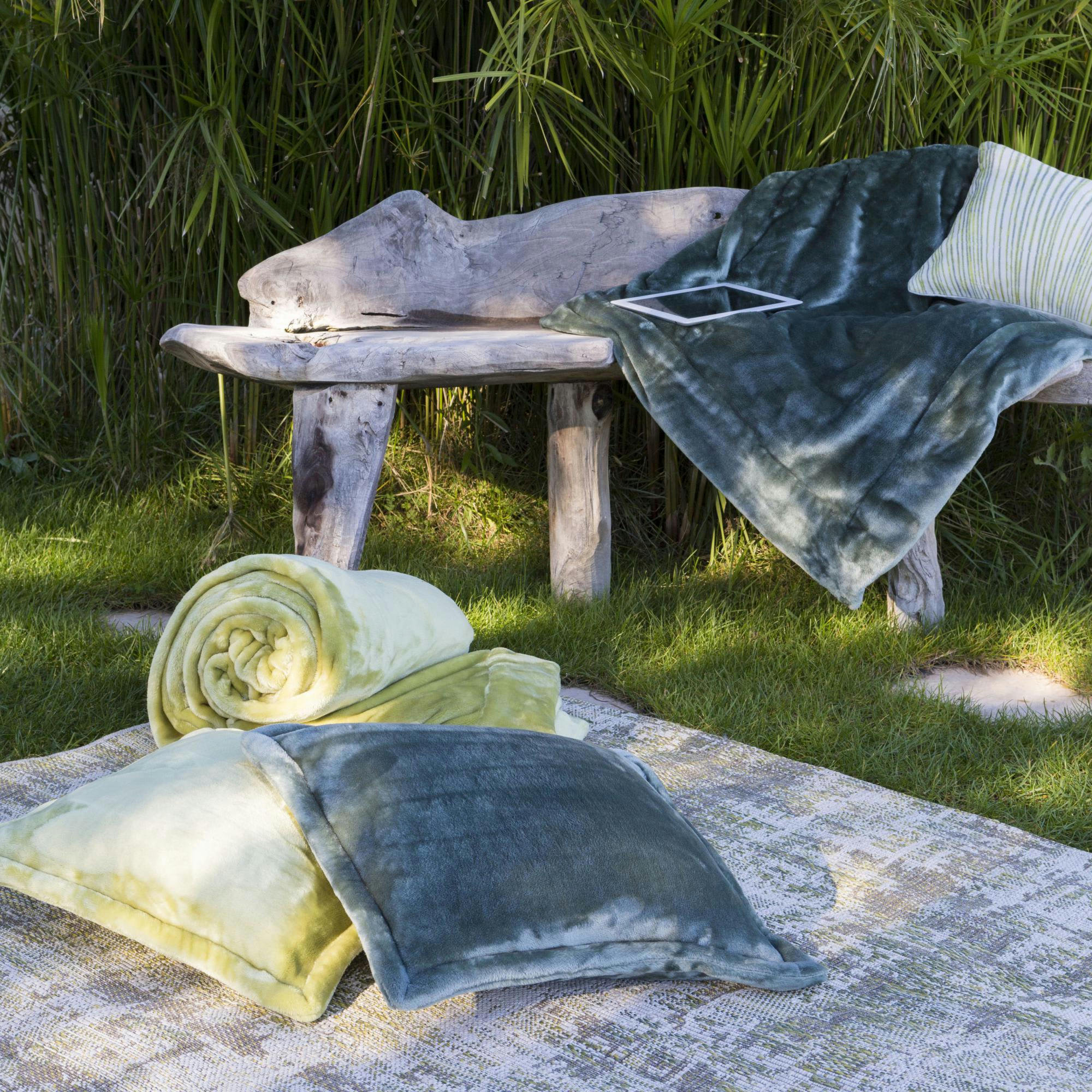 TENDER - Coussin  en polyester neige 50 x 50