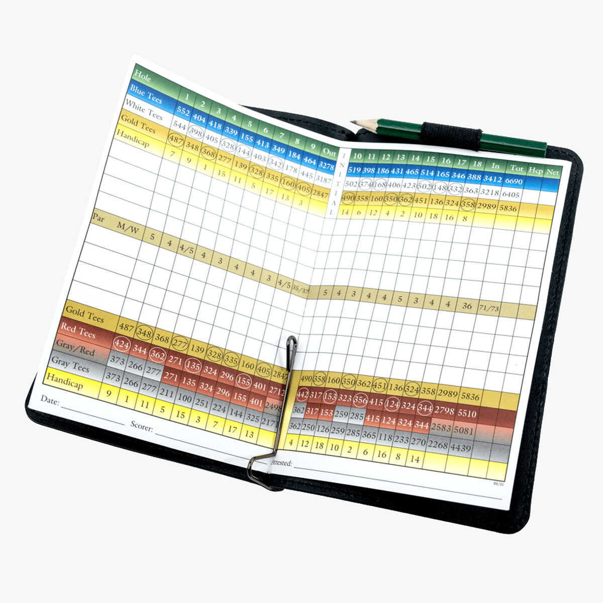 Bifold Leather Scorecard Holder