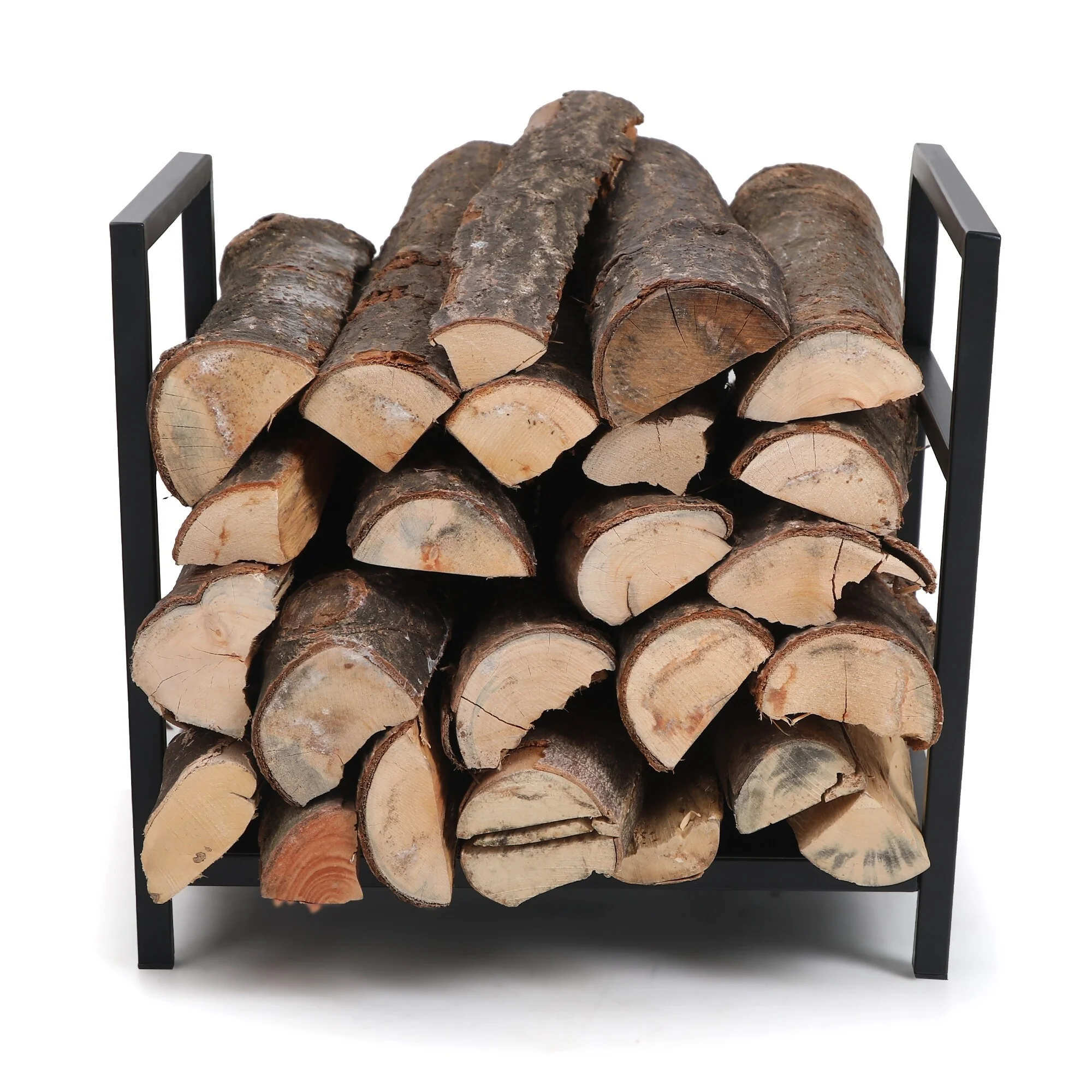 PHI VILLA 16 Inch Indoor/Outdoor Firewood Racks Log Rack, Wavy