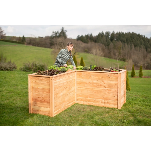 Hochbeet »Klassik«, BxHxT: 170,5 x 84 x 170,5 cm, Lärchenholz