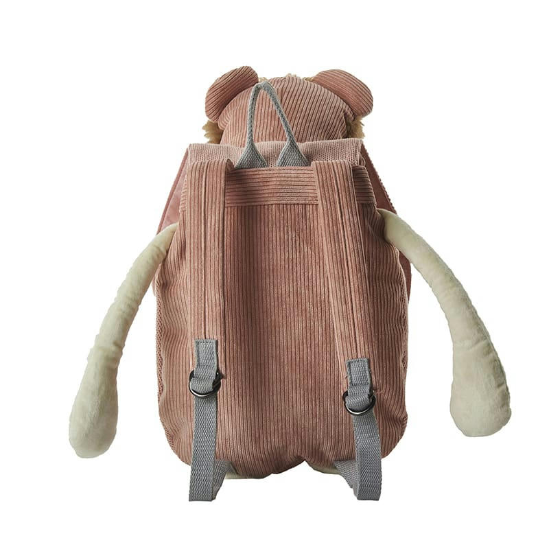 MOCHILAS - Sac à dos 100% coton petite singe rose