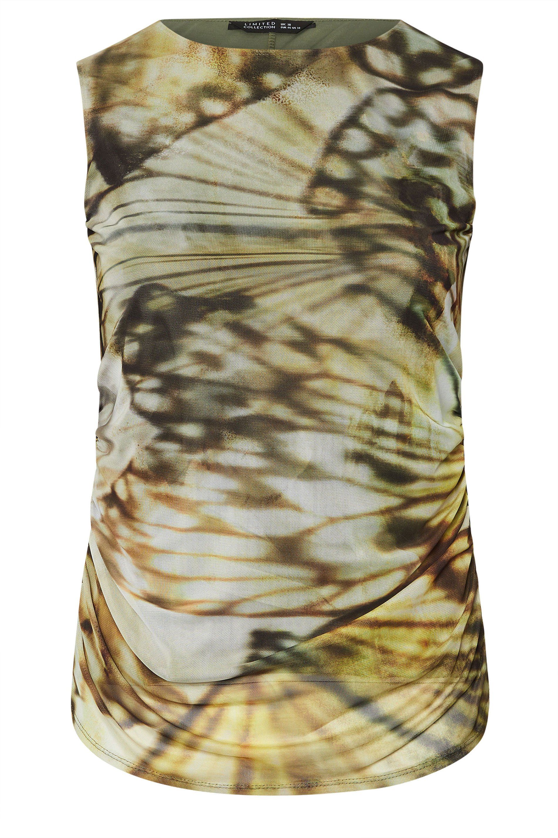 Yours Butterfly Mesh Ruched Top