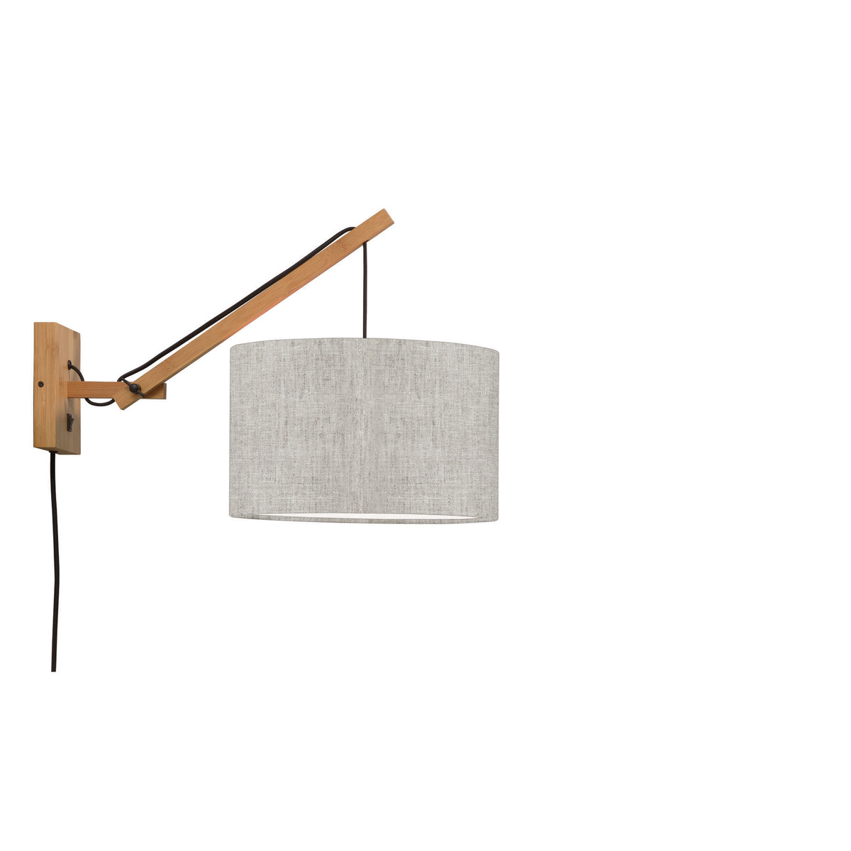 GOOD&MOJO wandlamp Andes - bruin - Ø32cm
