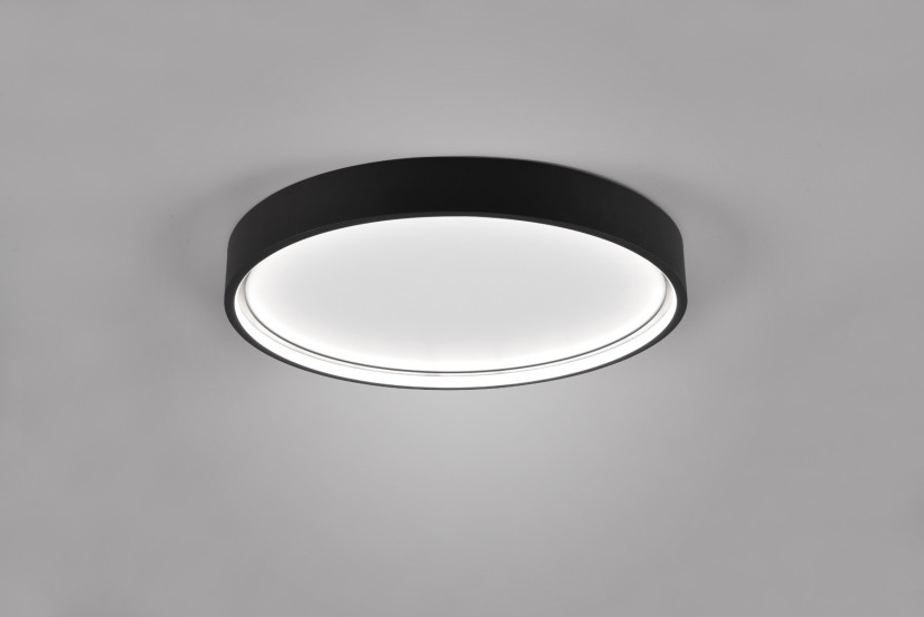 Plafon DOHAokrągły czarno-biały LED 1x29W 45cm 3260lm IP20 Trio