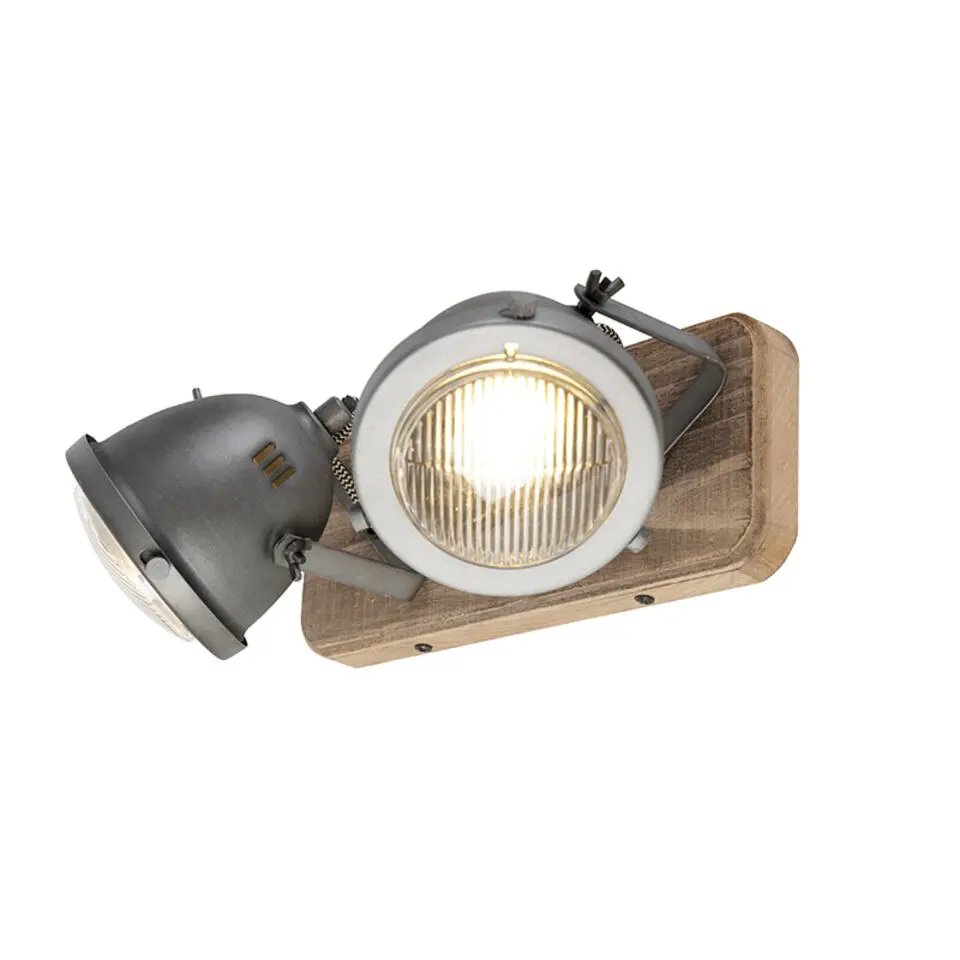 Qazqa verstelbare plafondspot emado grijs gu10