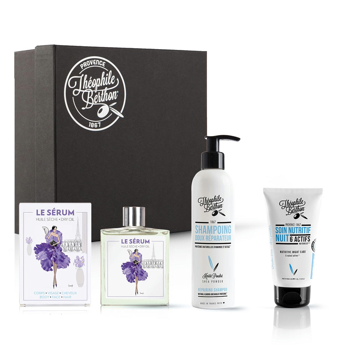 AVIGNON - Coffret shampoing doux soin visage et huile multifonctions