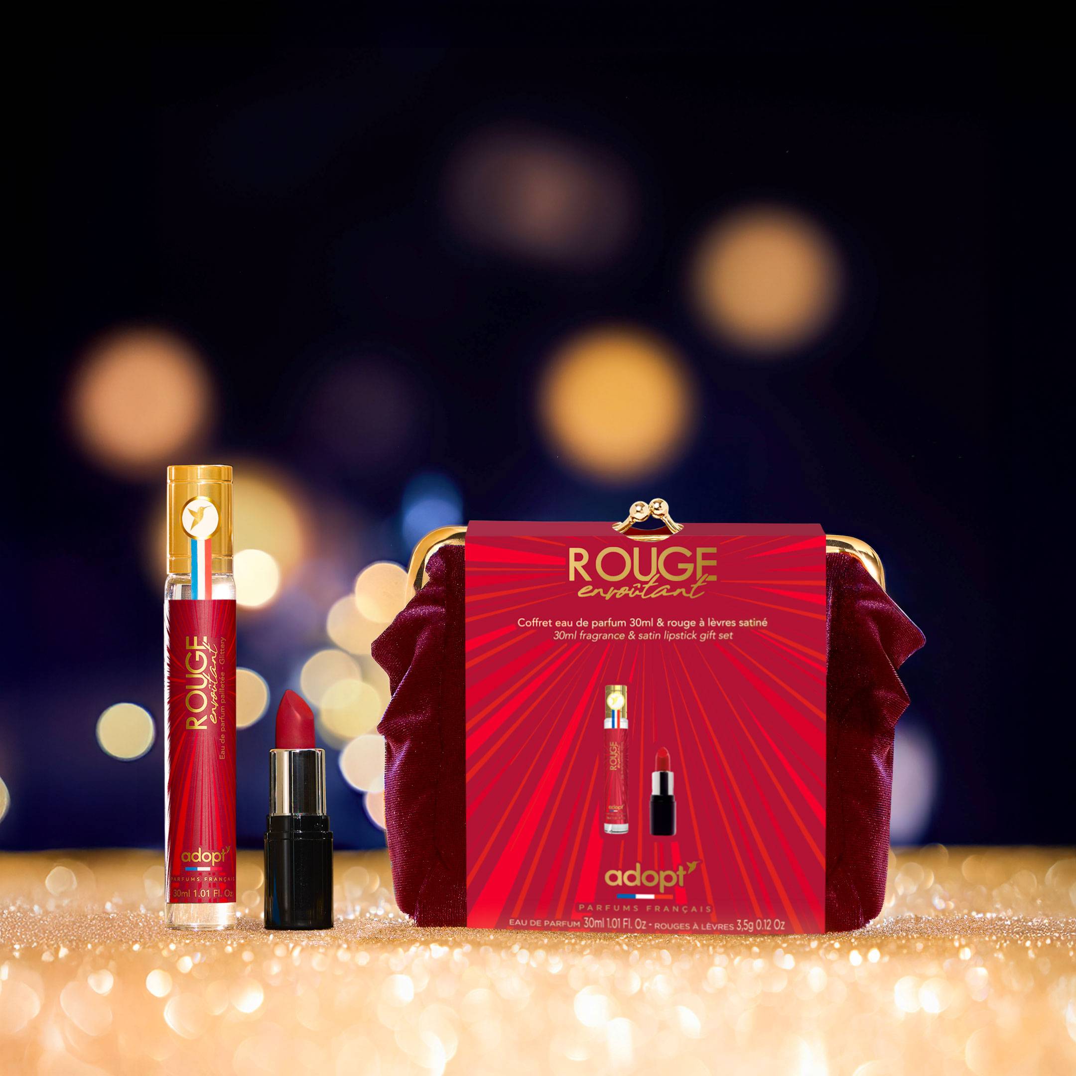 Trousse Rouge Envoûtant   Rouge à Lèvres SatinéTrousse Eau de parfum 30 ml   Rouge à Lèvres Satiné Red Euphoria