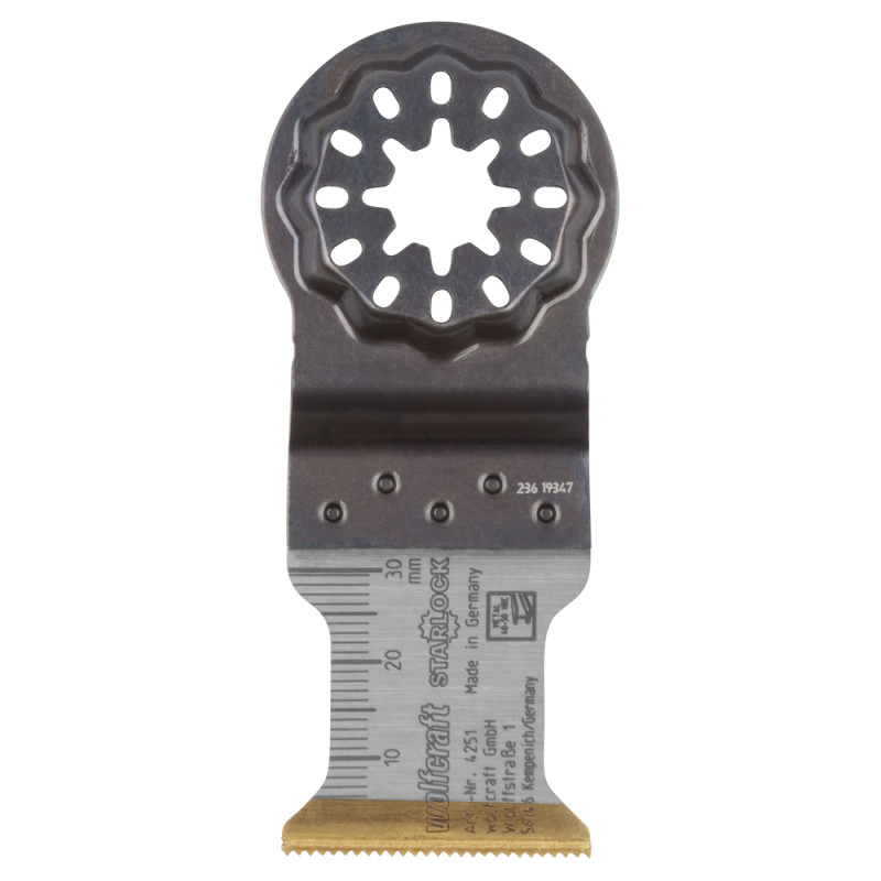 Lame de scie plongeante Starlock CT pour métaux 32 mm WOLFCRAFT