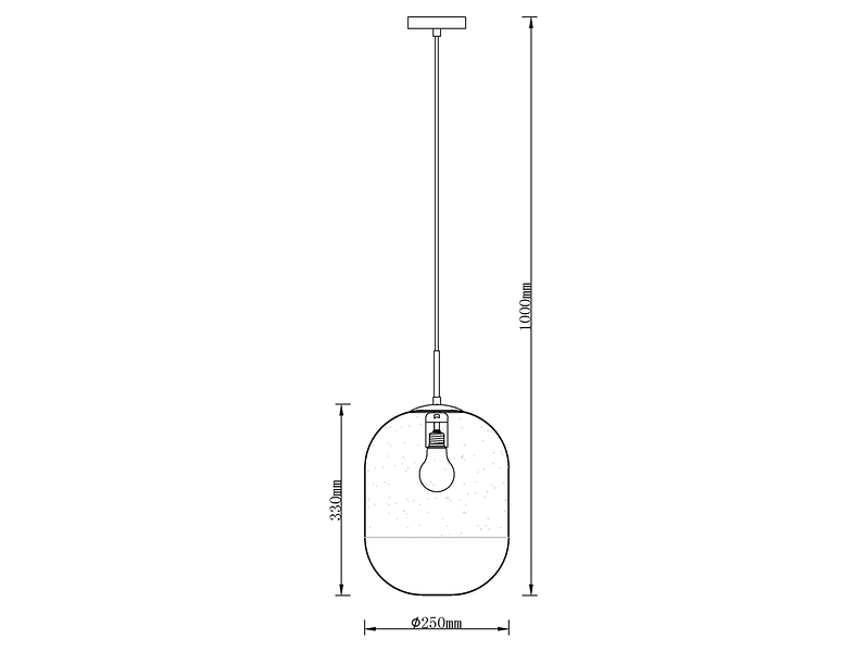 Lampa wisząca Drops metalowa zółta