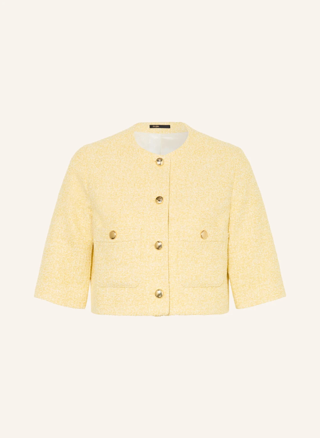 maje Kastenjacke aus Bouclé mit Glitzergarn