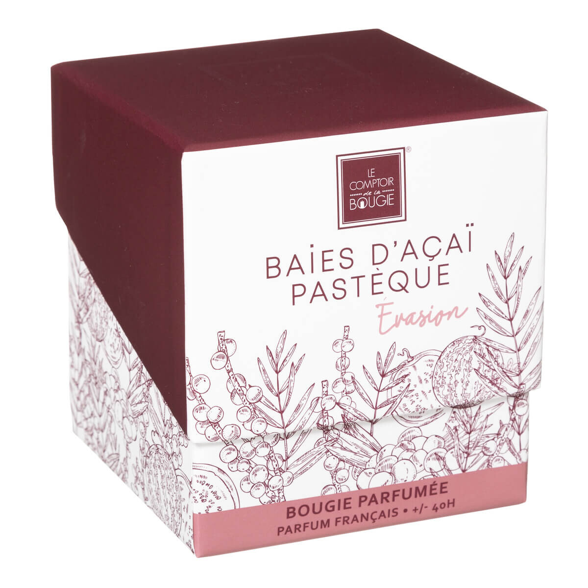 Scented candle "Mael" A&ccedil;a&iacute; and watermelon, 190g