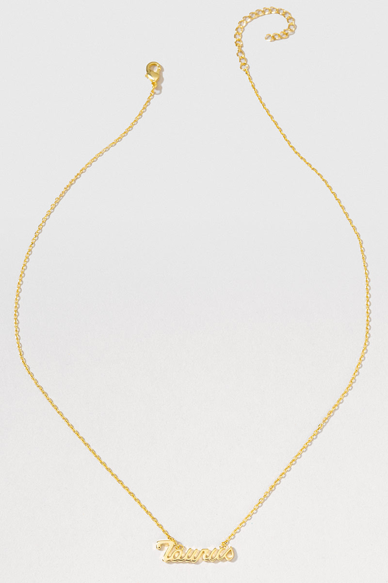 Zodiac Script Pendant
