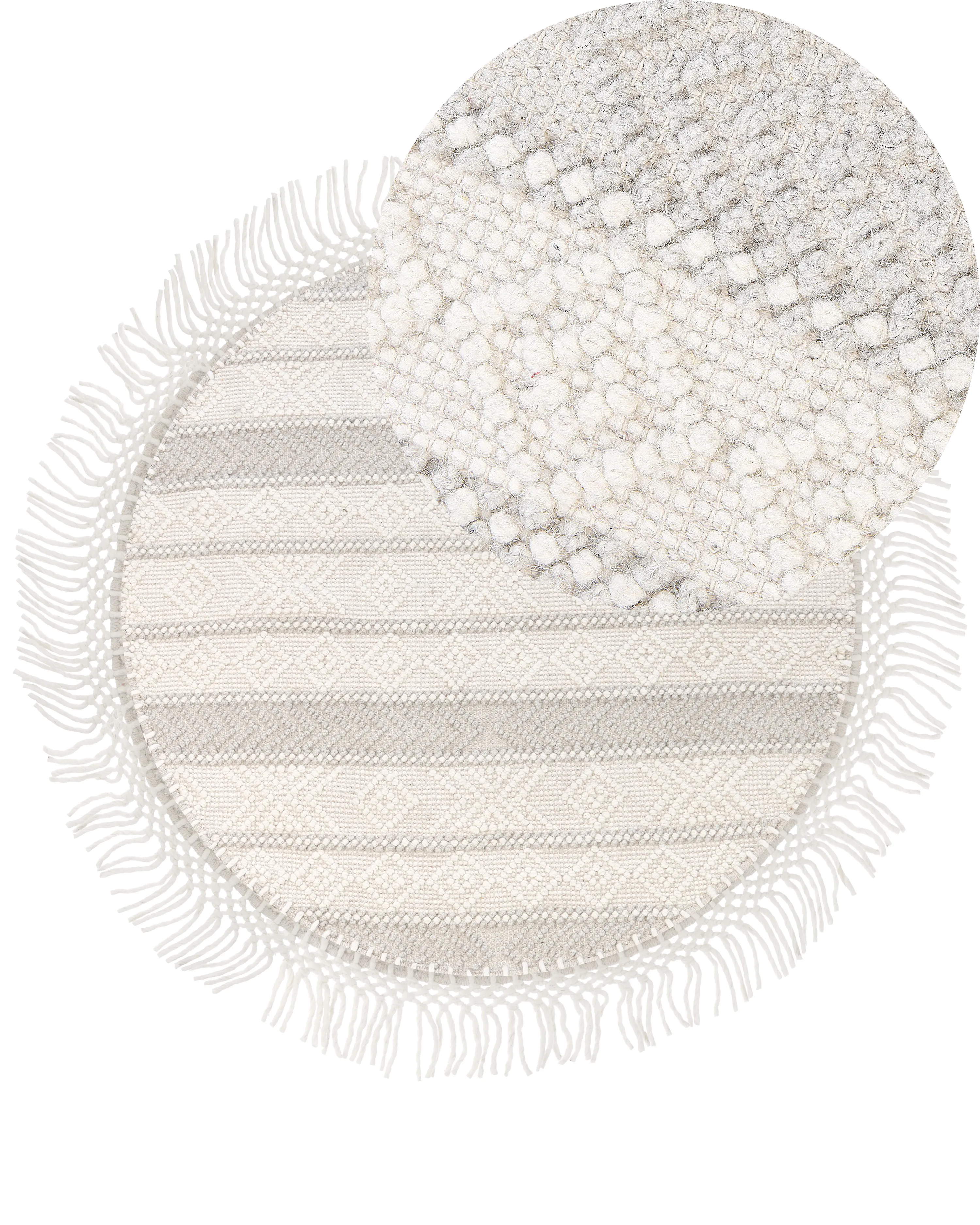 Rug BALTALAR Beige ? 140 cm Wool