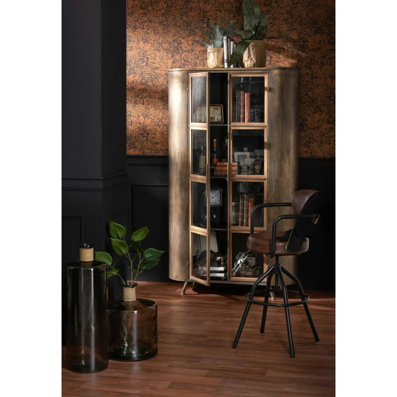 SAFARI - Vase verre marron clair H75cm