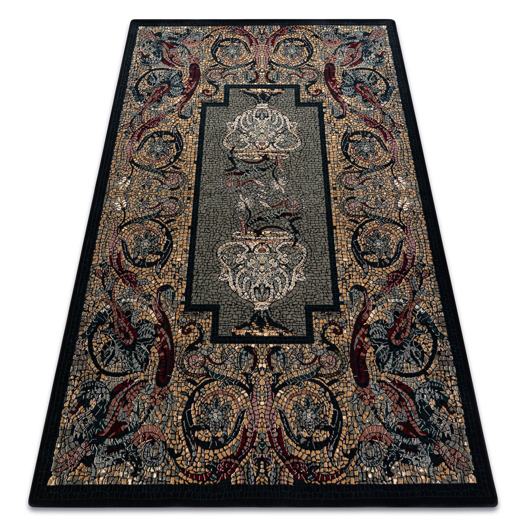 Dywan wełniany POLONIA Mozaika orientalny granat 170x235 cm