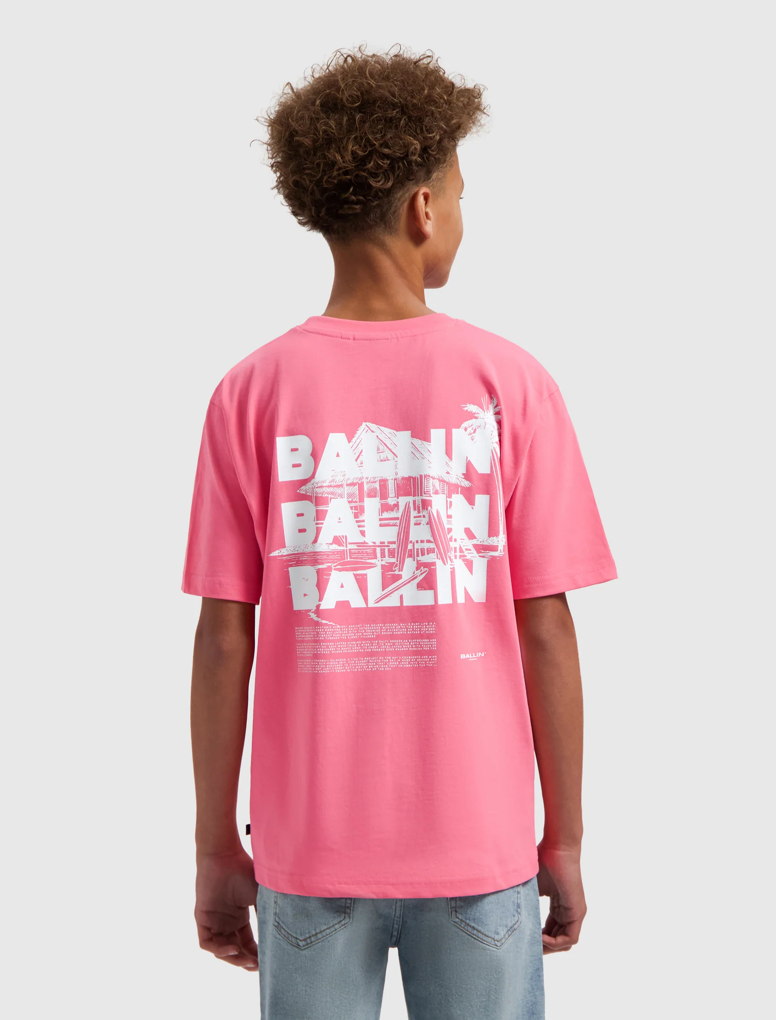 Junior Surfers Paradise House T-shirt | Baby Pink