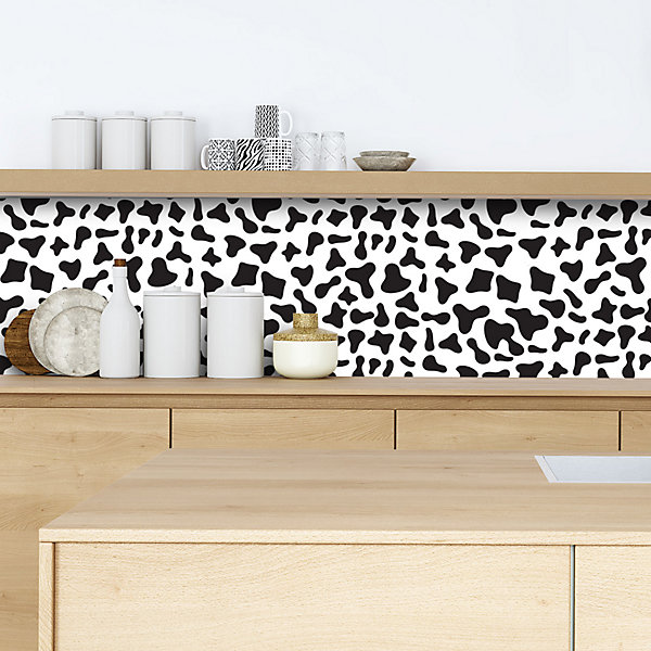 Crédence adhésive tâches de vache 30x70 cm