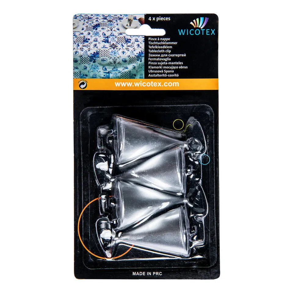 Tafelkleedgewichtjes kegels - 4x - zilver - 7 cm - Tuin