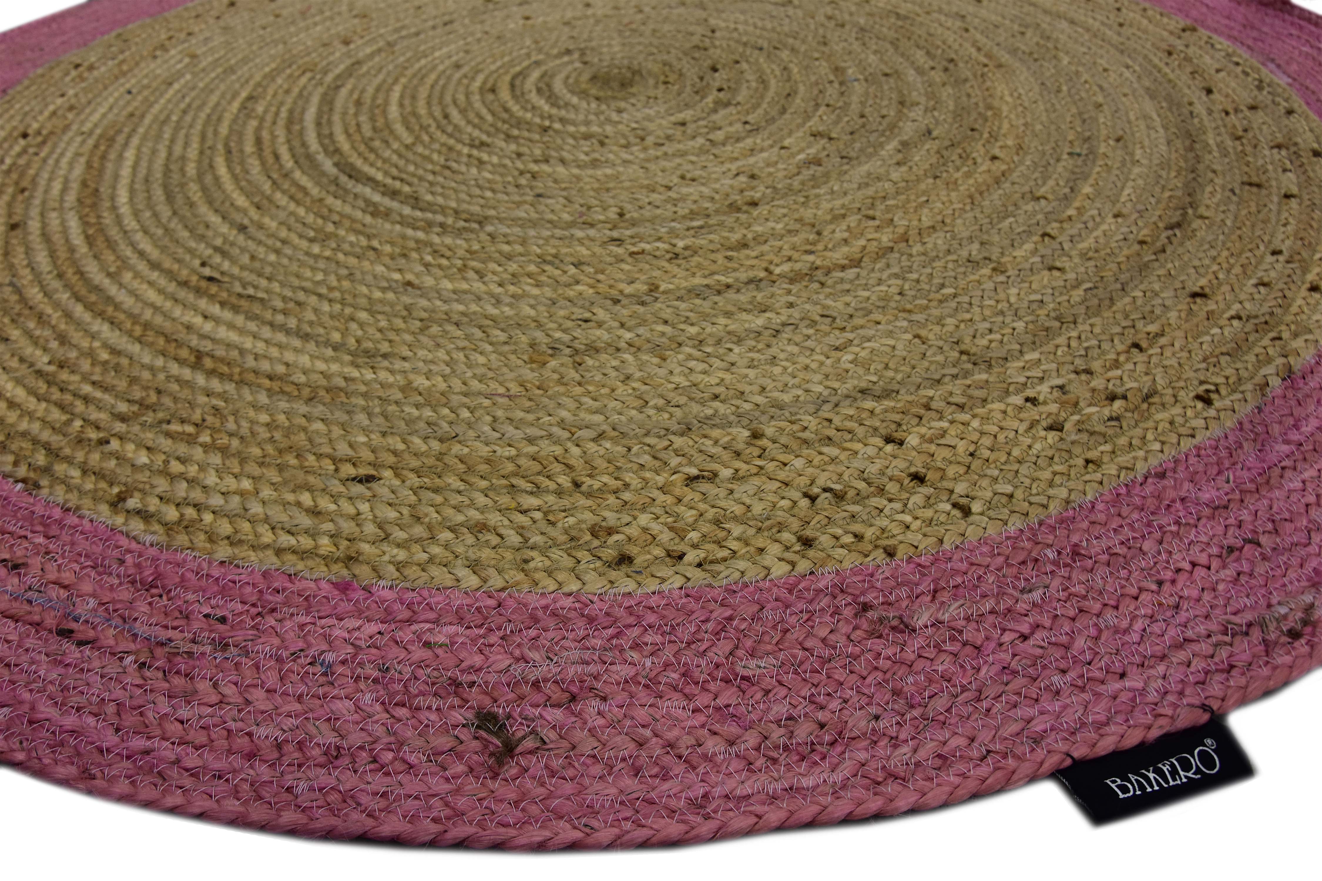 Vloerkleed Rami rond handgemaakt jute