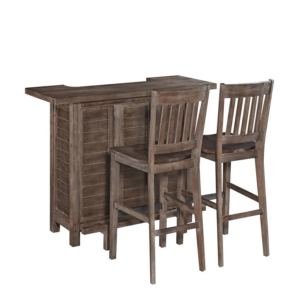 Barnside Bar and Two Stools by Home Styles