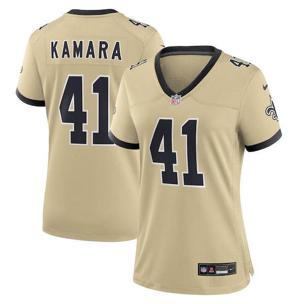 Alvin Kamara New Orleans Saints Nike Women's Gameday Golds Alternate Game Player Jersey - Gold/Black/White