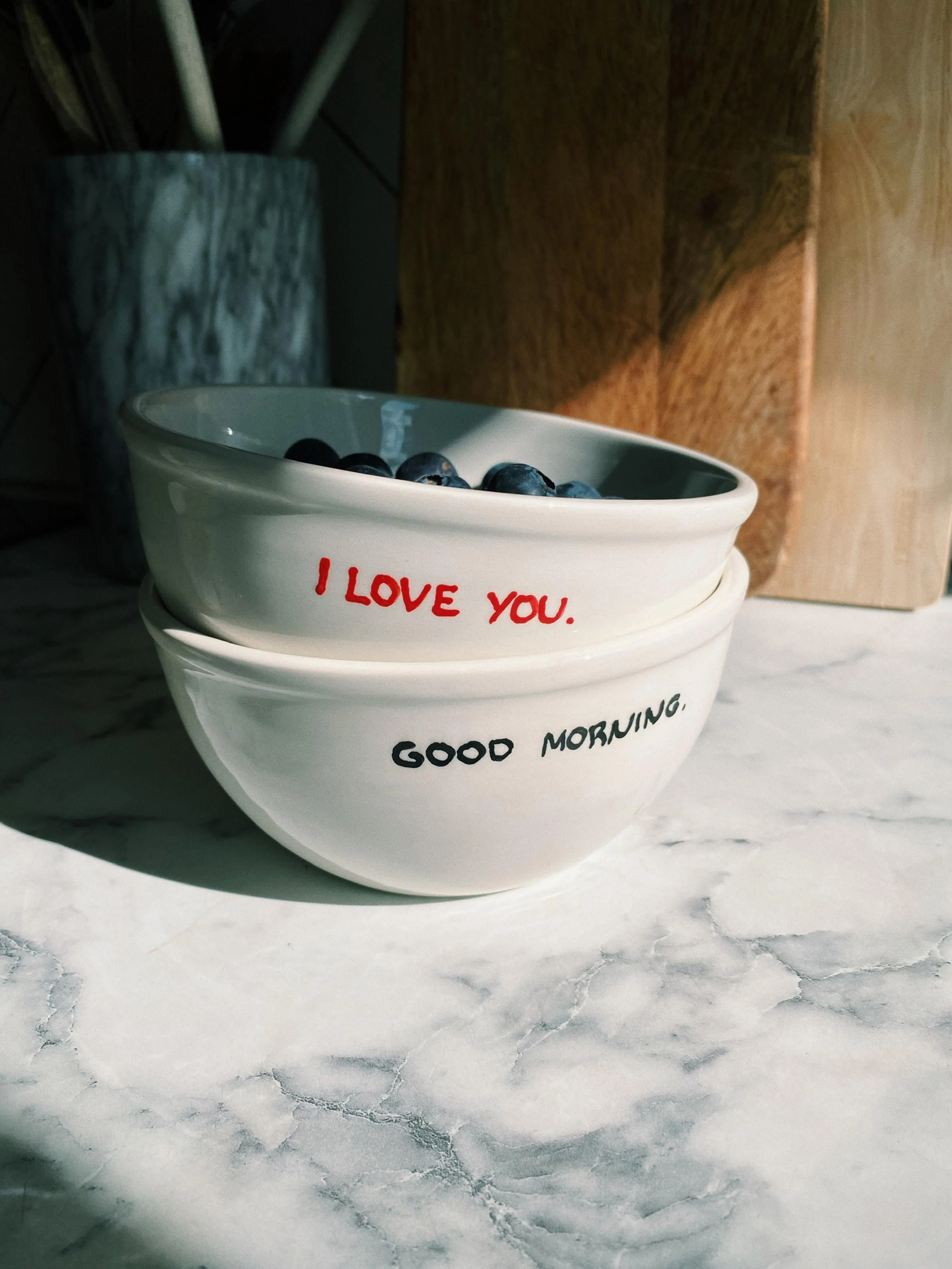 Handbemaltes Schälchen I Love You