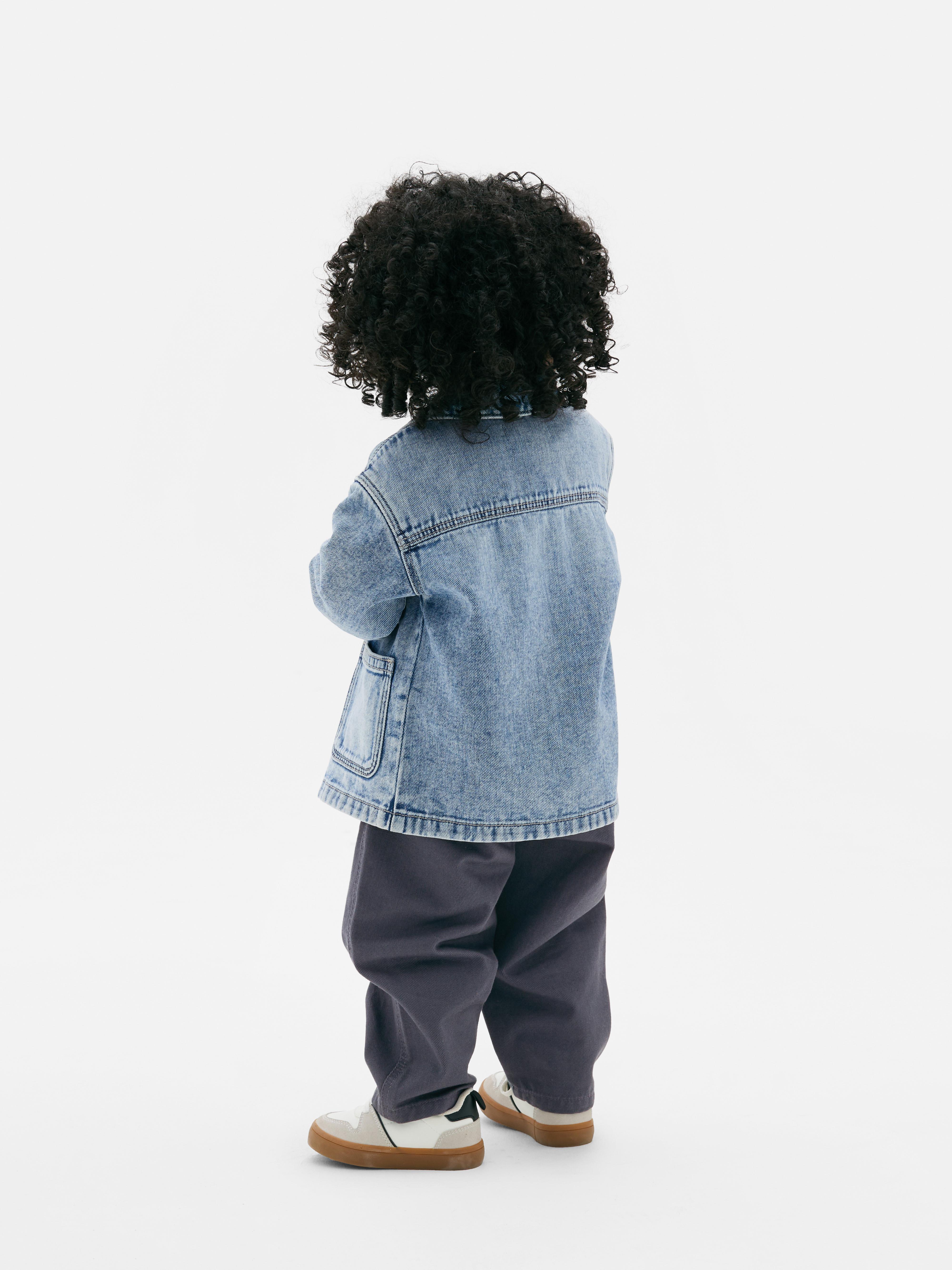 0-36mths | T-Shirt, Pants and Denim Shacket Set