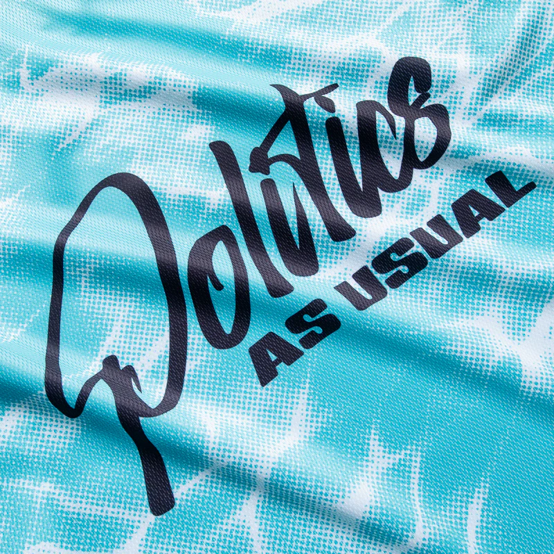 Politics L/S Fishing Jersey - Blue