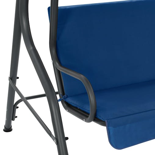 NNEVL Garden Swing Bench Dark Blue 170x110x153 cm Fabric